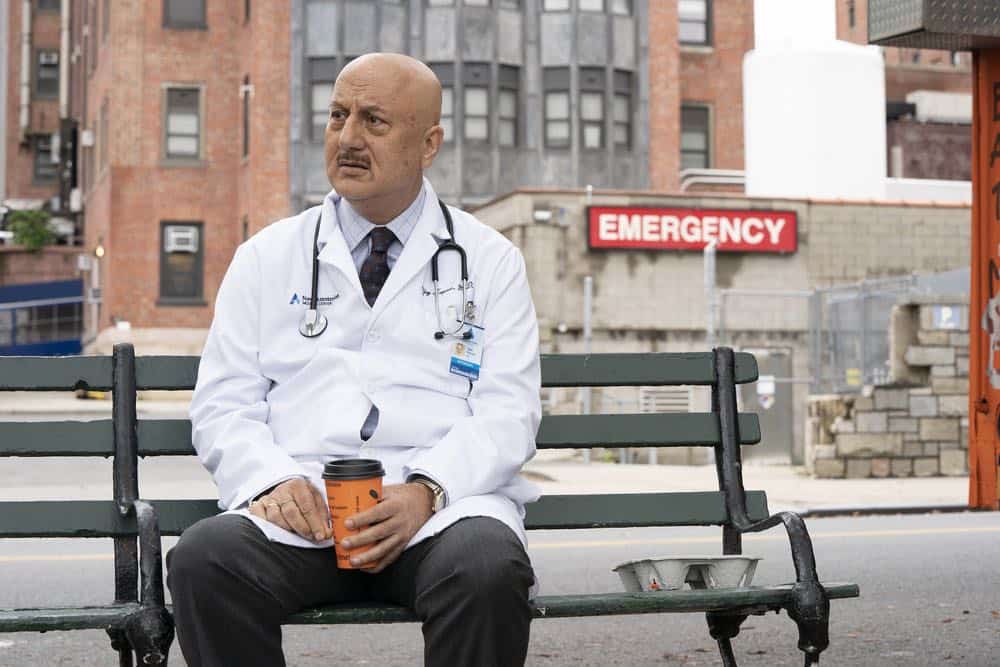 NEW AMSTERDAM -- "Cavitation" Episode 105 -- Pictured: Anupam Kher as Dr. Vijay Kapoor -- (Photo by: Virginia Sherwood/NBC) NEW AMSTERDAM -- "Cavitation" Episode 105 -- Pictured: Anupam Kher as Dr. Vijay Kapoor -- (Photo by: Virginia Sherwood/NBC)