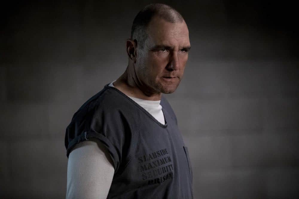 Arrow -- "Crossing Lines" -- Image Number: AR703a_0108b -- Pictured: Vinnie Jones as Danny "Brick" Brickwell -- Photo: Jack Rowand/The CW -- é 2018 The CW Network, LLC. All Rights Reserved.