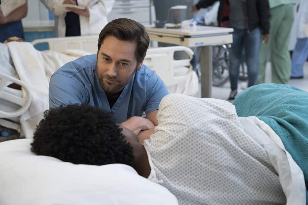 NEW AMSTERDAM -- "Your Turn" Episode 201 -- Pictured: Ryan Eggold as Dr. Max Goodwin -- (Photo by: Virginia Sherwood/NBC)