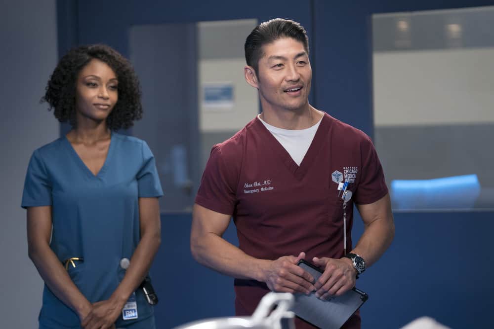 CHICAGO MED -- "Never Going Back To Normal" Episode 501 -- Pictured: (l-r) Brian Tee as Dr. Ethan Choi -- (Photo by: Elizabeth Sisson/NBC)